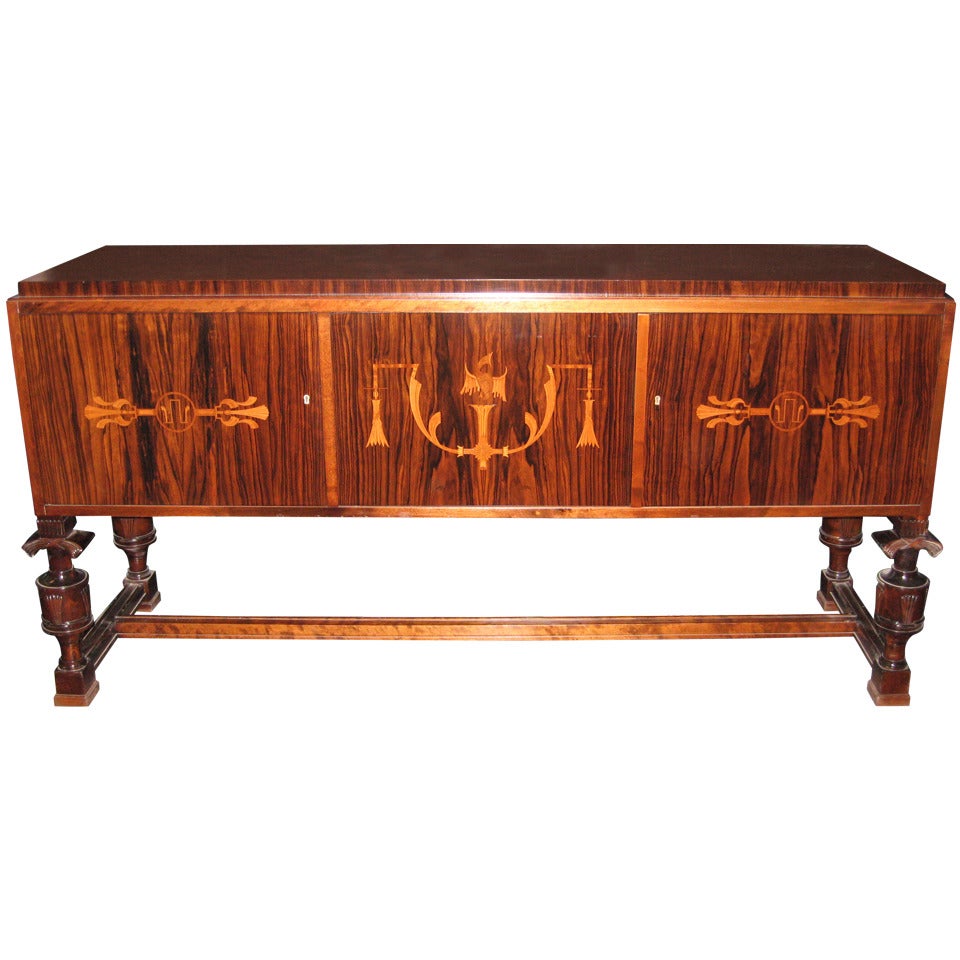 Spectacular & Important Carl Malmsten Swedish Grace Sideboard Buffet For Sale