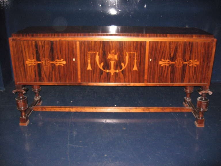 Art Deco Spectacular & Important Carl Malmsten Swedish Grace Sideboard Buffet For Sale