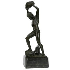 Bronze Sculpture by Otto Schmidt-Hofer "The Enemy Below"