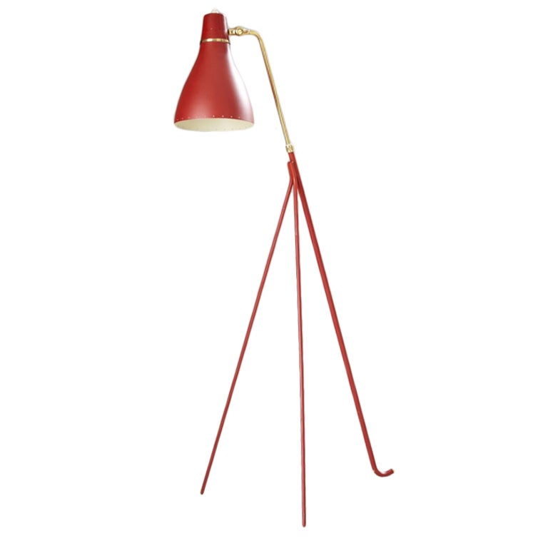 Early Rare Grasshopper lamp by Bergboms For Sale