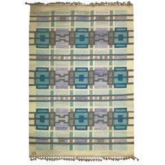 Swedish Flatweave Rug by Judith Johansson