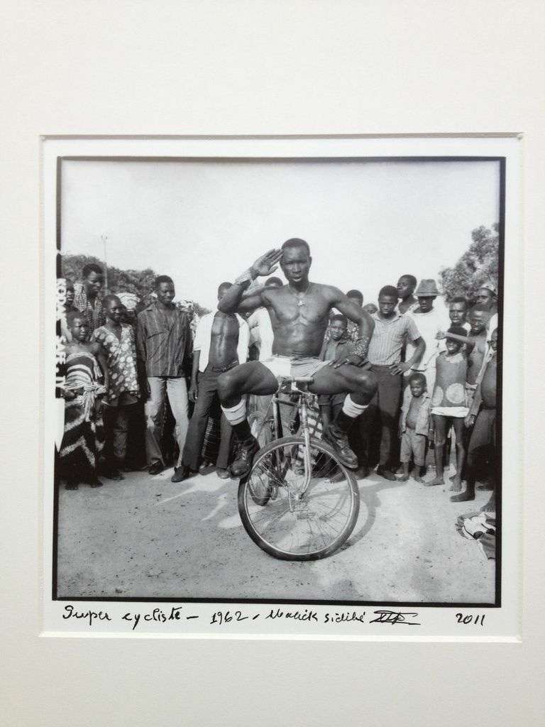 Malick Sidibé "Super Cycliste" 1962/2011 Gelatin silver print 12x9in