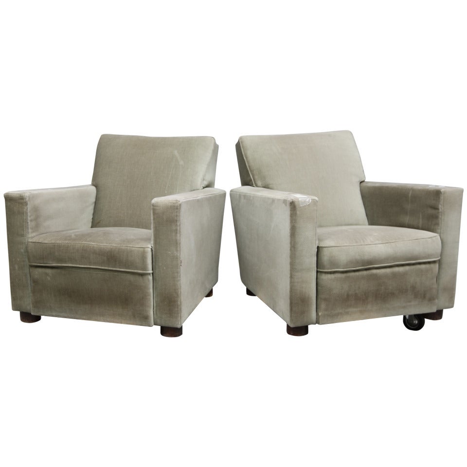 Josef Frank Svenskt Tenn Club Chairs design Björn Trädgårdh 1932 For Sale