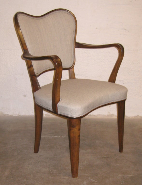 4 Art Deco Game Chairs by GA Berg