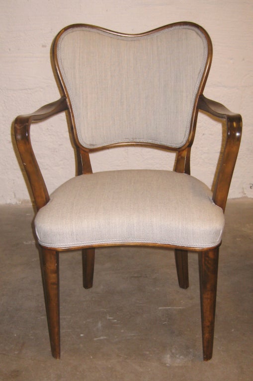 Mid-20th Century 4 Art Deco Game Chairs by GA Berg For Sale