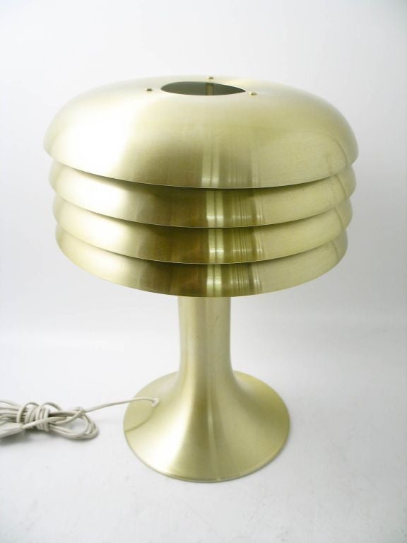 Elegant Brass Table or Desk Lamp by Hans Agne Jakobsson