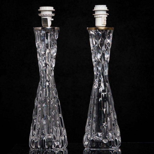 Beautiful Largest Size Table Lamps by Carl Fagerlund for Orrefors