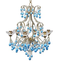 Stylish & Whimsical 6-light Chandelier by Svenskt Tenn