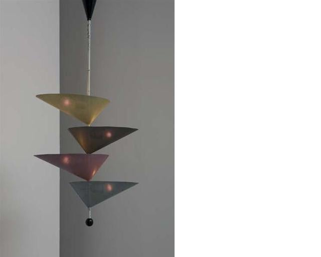 French Very Rare Mathieu Mategot Ceiling Light