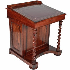 Victorian Rosewood Davenport Desk