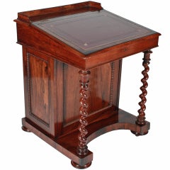 Antique Victorian Rosewood Davenport Desk