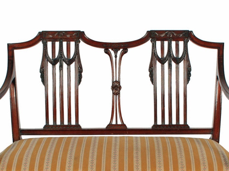 Hepplewhite Style Settee