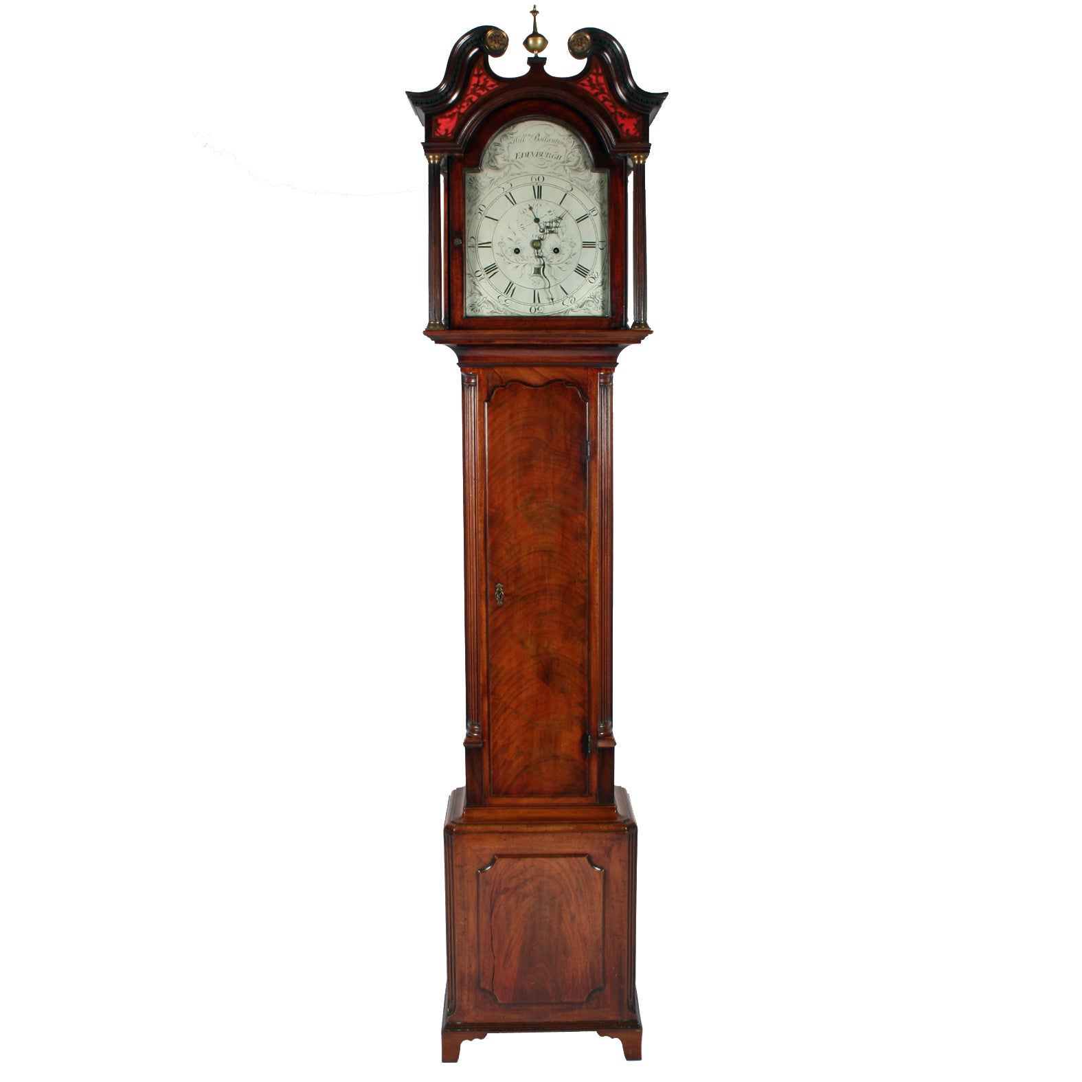 Georgian Edinburgh Grandfather Clock.  For Sale