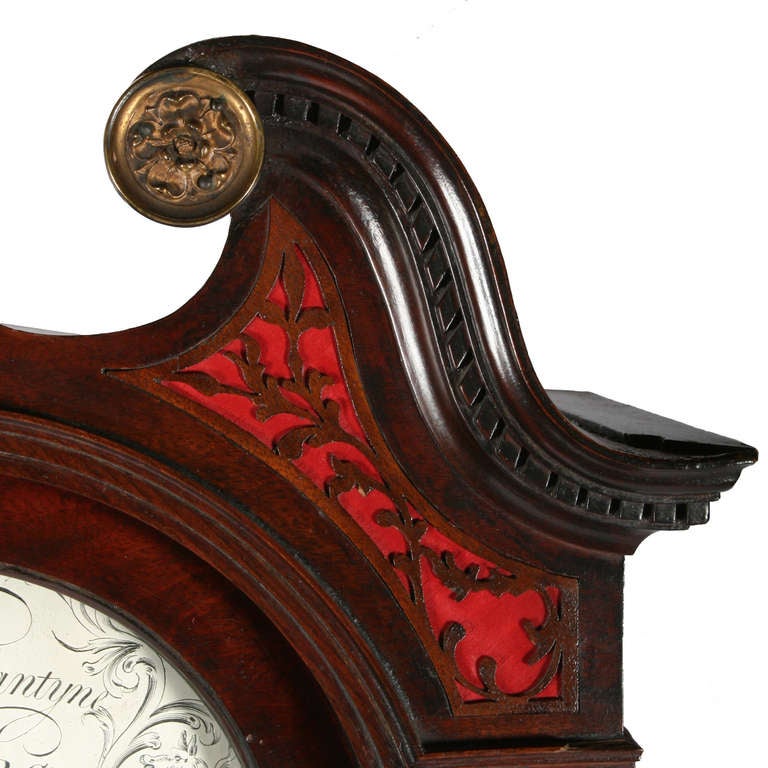 Georgian Edinburgh Grandfather Clock. In Excellent Condition For Sale In Newcastle upon Tyne, GB