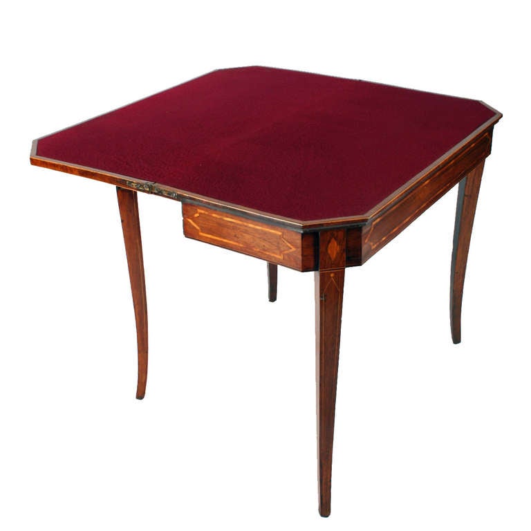 Fine Regency Rosewood Card Table In Excellent Condition For Sale In Newcastle upon Tyne, GB