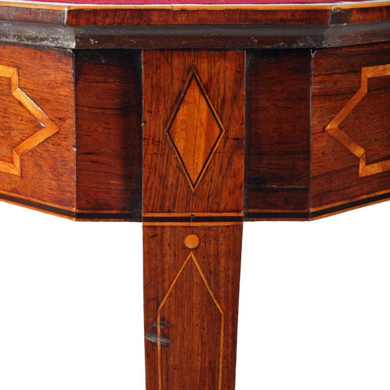 19th Century Fine Regency Rosewood Card Table For Sale