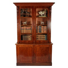 Victorian Mahogany Glazed Bookcase 