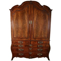 18th Century Dutch Mahogany Armoire