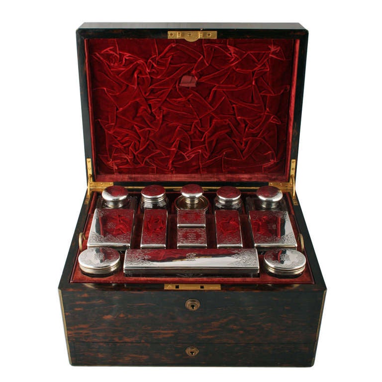 British The Earl of Hardwicke Jewellery & Dressing Box For Sale