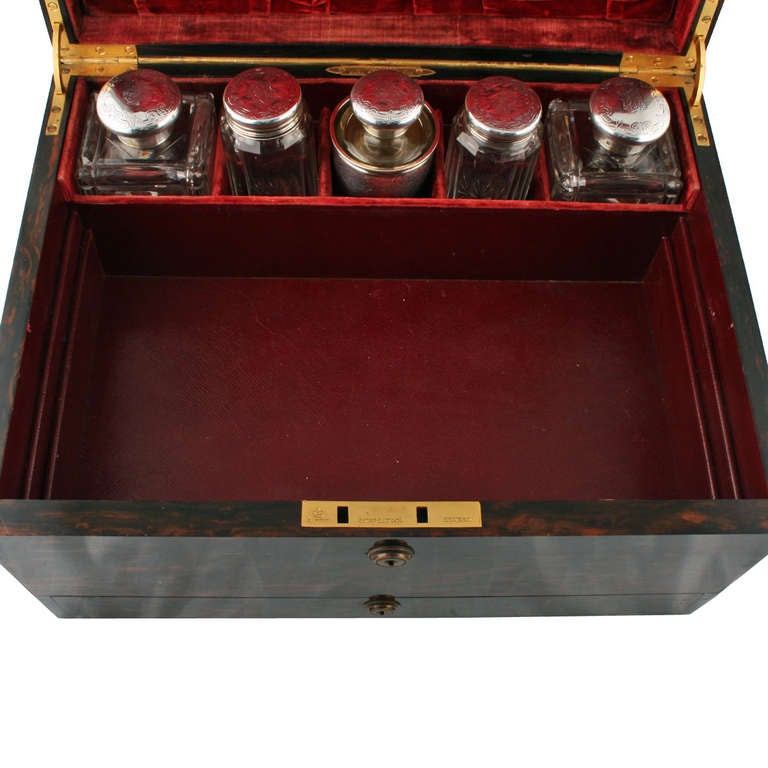 19th Century The Earl of Hardwicke Jewellery & Dressing Box For Sale