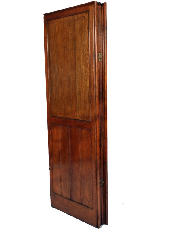 19th Century Oak Screen with Oil Paintings by Paul Frenzeny For Sale 1