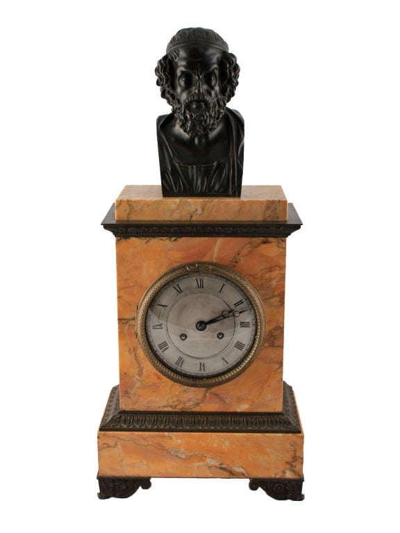 19th Century French Marble Mantel Clock