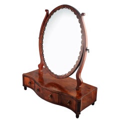Antique 18th Century Hepplewhite Dressing Mirror