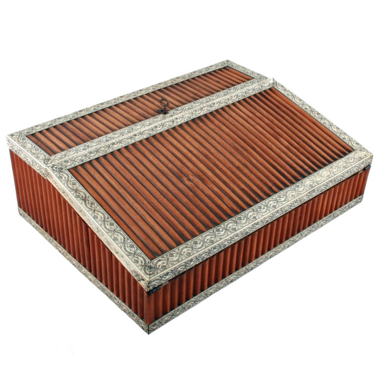 19th Century Indian Vizagapatam Writing Slope For Sale