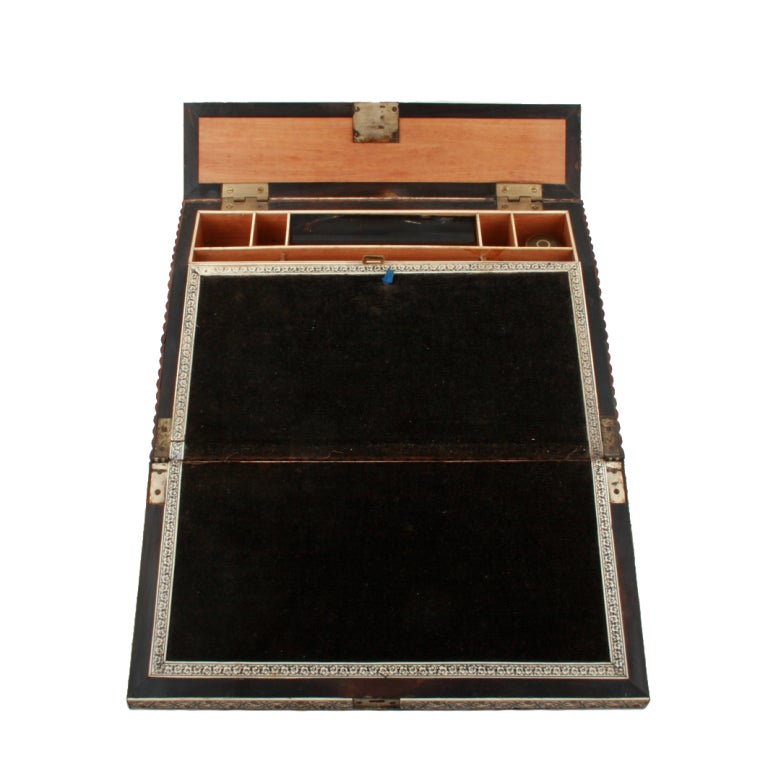 19th Century Indian Vizagapatam Writing Slope In Excellent Condition For Sale In Newcastle upon Tyne, GB