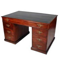 Antique 18th Century Mahogany Partners Desk