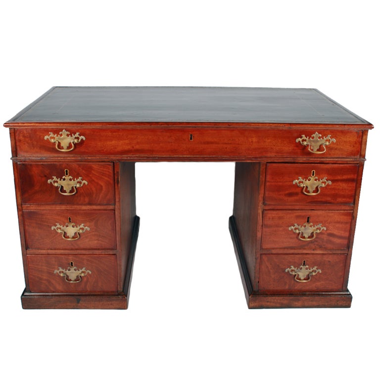 18th Century Mahogany Partners Desk
