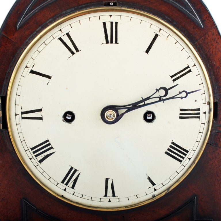 British Regency Mahogany Bracket Clock by Thomas Shepherd For Sale