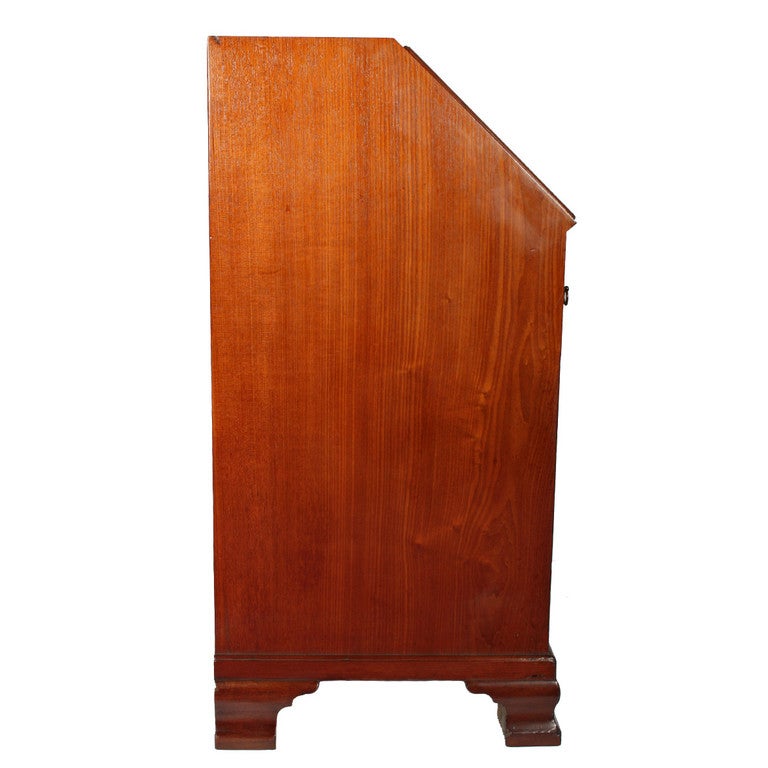 Georgian small Mahogany Bureau For Sale 5