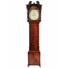Antique George III Mahogany Cased Grandfather Clock
