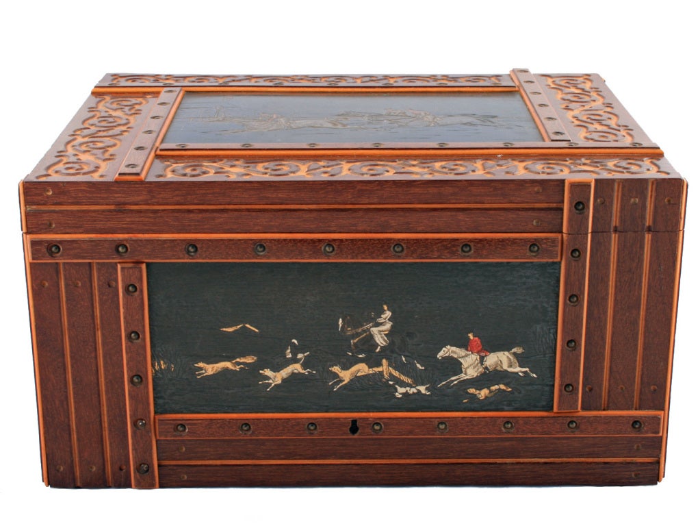 Unusual Continental Stationery Cabinet