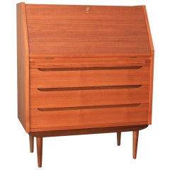 Danish Modern Teak Secretary Desk