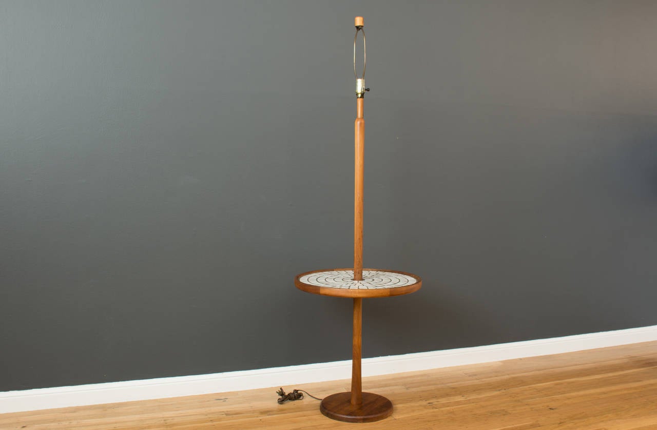 American Vintage Floor Lamp with Mosaic Table by Gordon & Jane Martz