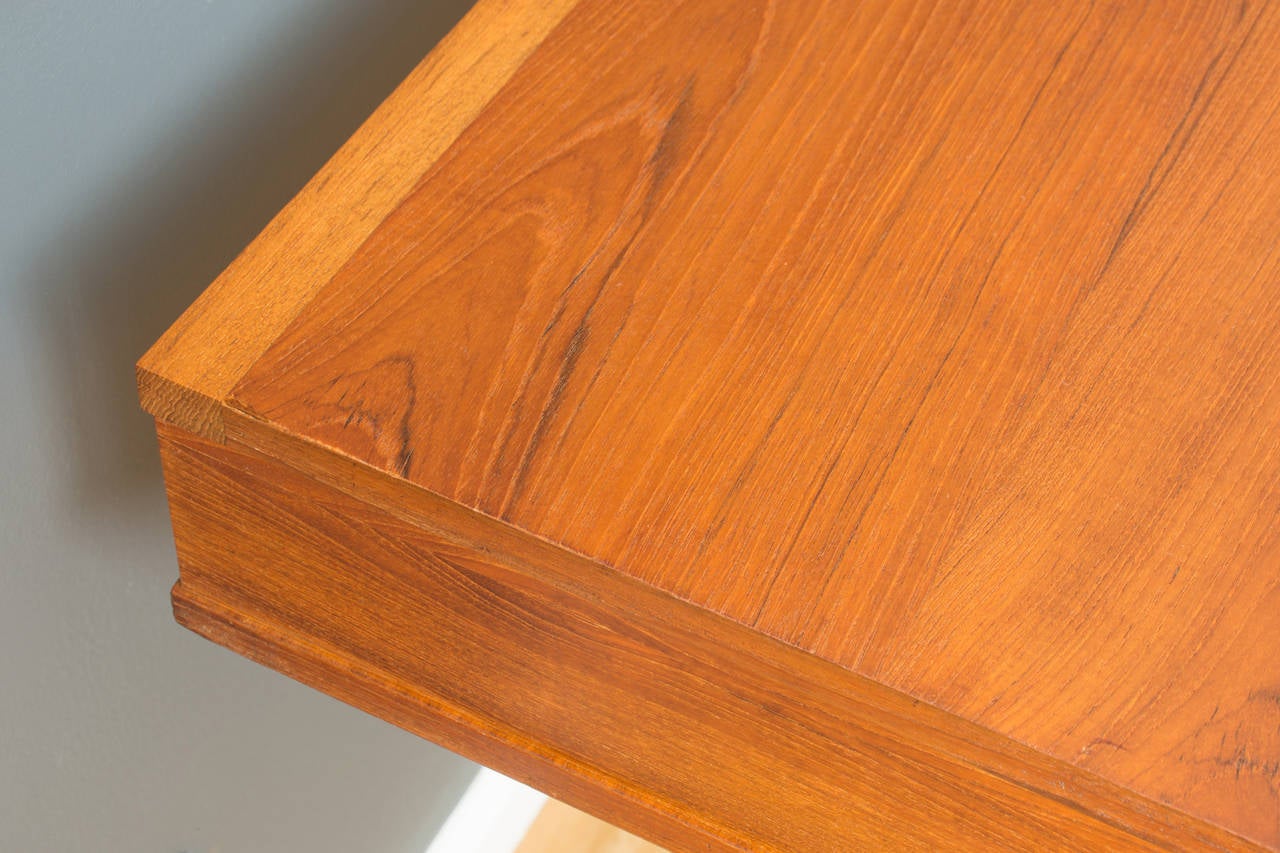 Danish Modern Teak Cantilever Desk by Georg Petersens Mobelfabrik 3