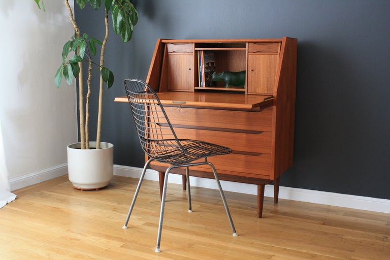 Danish Modern Teak Secretary Desk 5