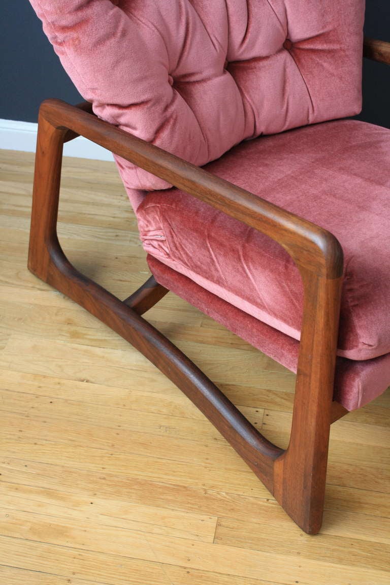 Walnut Mid-Century Modern Adrian Pearsall Lounge Chair