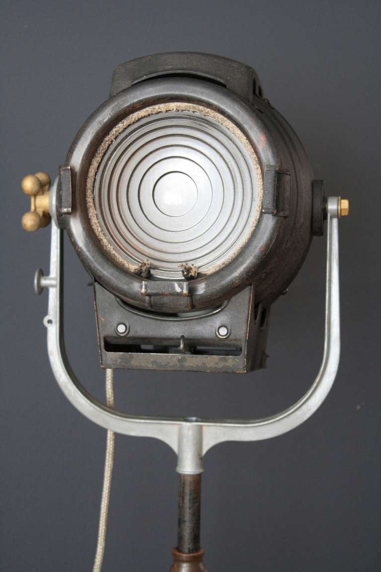 Industrial Vintage BM Inc., Hollywood, CA Studio Spotlight Lamp
