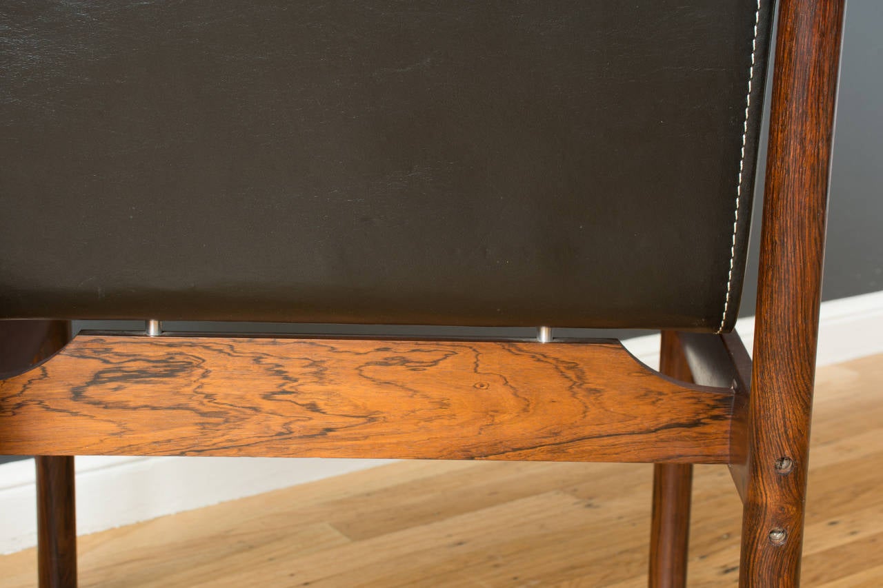 Set of Eight Brazilian Rosewood Dining Chairs by J.D. Moveis e Decoracoes Ltd. 1