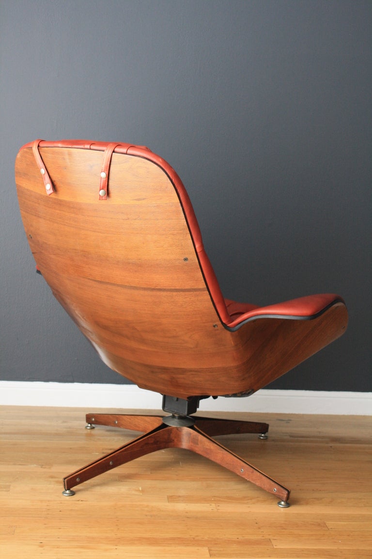 Vintage Lounge Chair and Ottoman by George Mulhauser for Plycraft 1