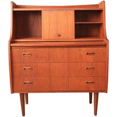 Danish Modern Teak Secretary/Vanity