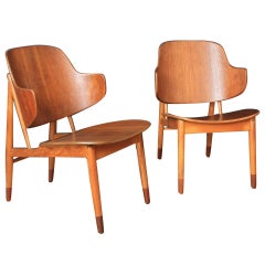 Pair of Danish Modern Chairs by IB Kofod Larsen