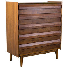 Vintage Mid-Century Tall Dresser by Lane