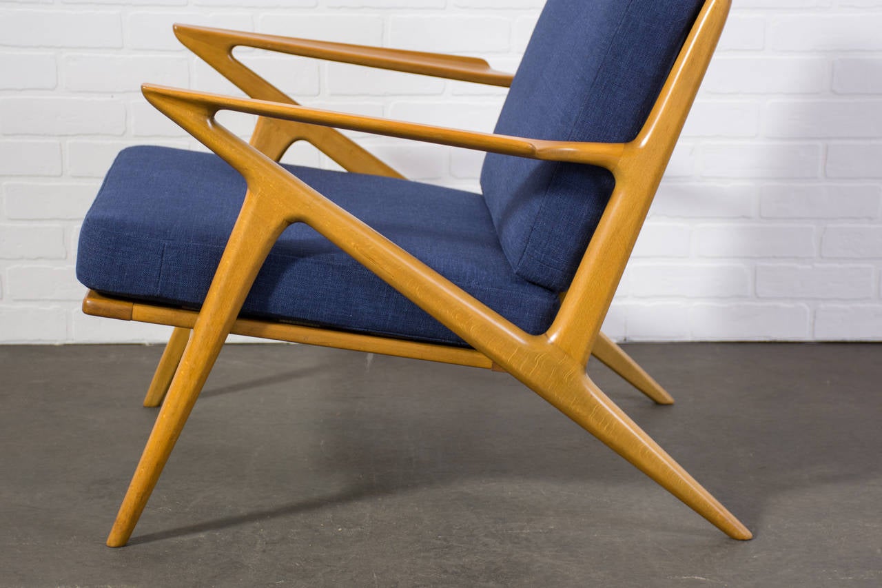 mid century z lounge chair