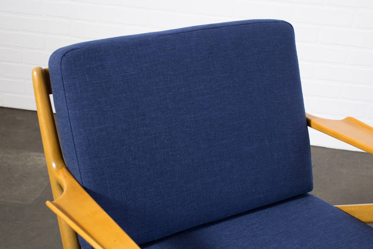 Mid-20th Century Danish Modern 'Z' Lounge Chair by Poul Jensen