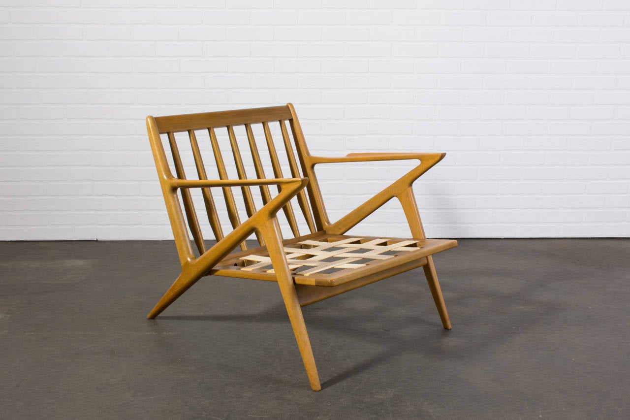 Danish Modern 'Z' Lounge Chair by Poul Jensen 2