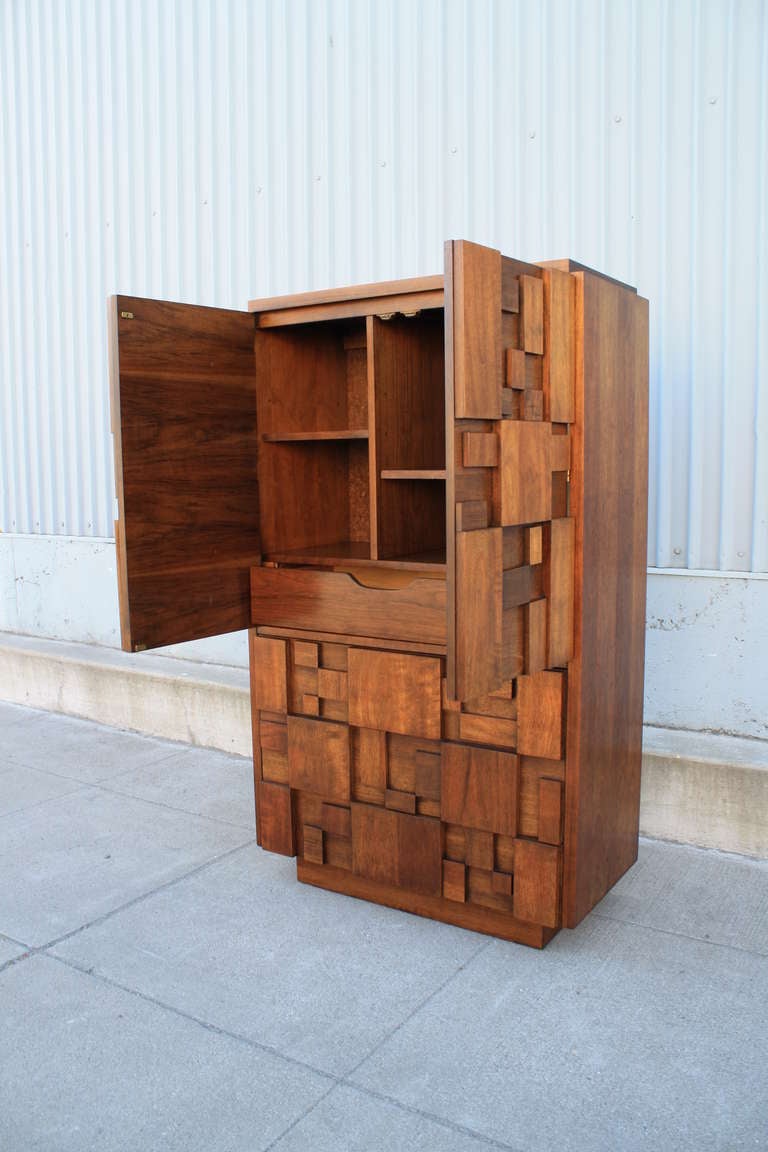 Vintage Mid-Century Brutalist Tall Dresser/Chest In Excellent Condition In San Francisco, CA